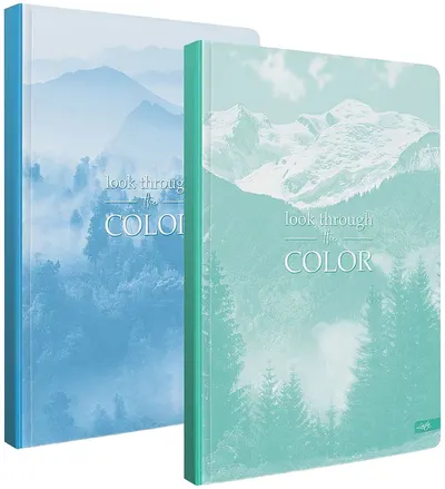 Caiet Lastva - Landscape, A4, 96 de coli, rânduri late, sortiment