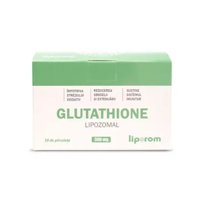 Glutathione Lipozomal, 300mg, 30 plicuri | Liporom