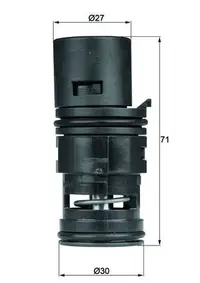 Termostat lichid racire (75 C, in carcasa) potrivit BMW X3 (E83) 2.5 3.0 08.06-08.08