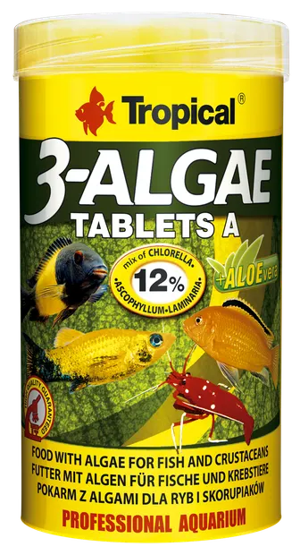 3-ALGAE TABLETS A Tropical Fish, 50ml/ 36g