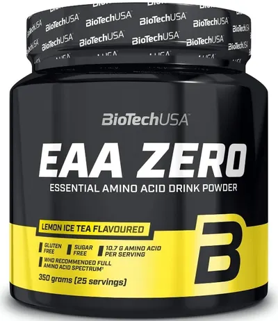 EAA Zero, ceai rece lămâie, 350 g, BioTech USA
