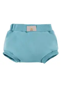 Pantaloni scurti bufanti Bloomers - Botanic - Albastru Turcoaz - pentru baietei - Albastru turcoaz