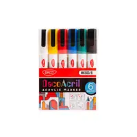 Marker acrilic, MK503, 6buc/set Daco