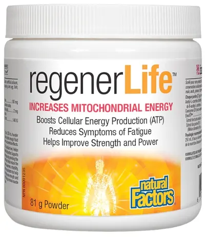 RegenerLife Increases Mitochondrial Energy, 81 g, Natural Factors