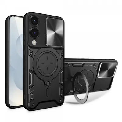 Husa pentru Samsung Galaxy S25 Edge S937, Techsuit, CamGuard Pro, Neagra