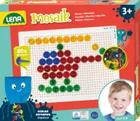 Set pentru mozaic Lena - Transparent, 80 piese, Ø15 mm