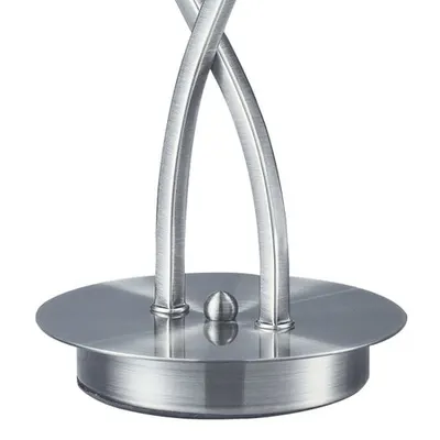 Veioza Morgan 2 Light Table Lamp Satin Chrome