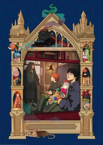 Puzzle - Harry Potter Catre Hogwarts, 1000 Piese