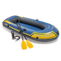 Intex Challenger 2 Boot Set - 236 x 114 x 41 cm - Inclusief peddels en pomp