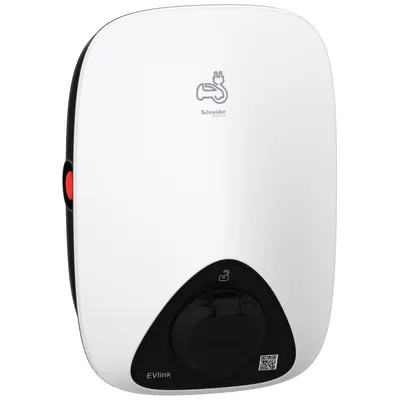 Statie de incarcare trifazata Schneider EVH4S11N2 EVlink Home, 11 kW, 3P+N, priza T2, 16A, cu protectie RDC-DD