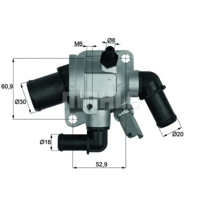 Termostat, lichid racire MAHLE TI 173 88