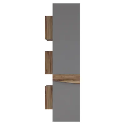 Dulap baie suspendat Lapse gri mat 35x150 cm