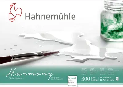 Bloc de schițe Hahnemuhle Harmony - A3, hârtie presată la cald, 12 coli
