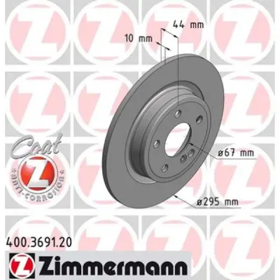 Disc frana ZIMMERMANN 400.3691.20