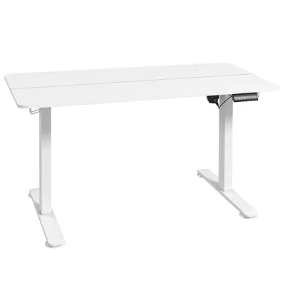 Vinsetto Birou Electric de Înălțare și Coborâre, 140 cm x 70 cm x 116 cm, Alb | Aosom Romania