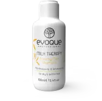 Sampon de Par Hidratant Travel Size, EVOQUE Milk Therapy Creamy Milk, 100 ml - Profesional, Cu Proteine din Lapte si Vitamina E, Fara Sulfati si Parabeni - Evoque