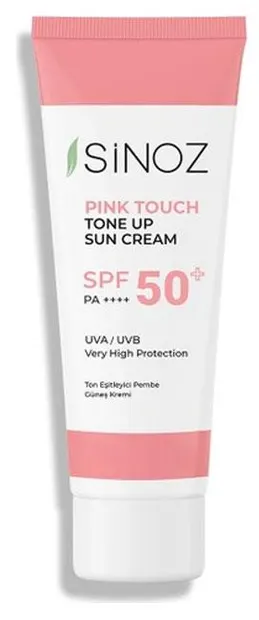Sinoz Cremă de protecție solară pentru față cu efect corector Pink Touch, SPF50+, 50 ml
