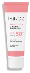Sinoz Cremă de protecție solară pentru față cu efect corector Pink Touch, SPF50+, 50 ml