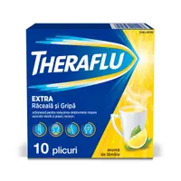 Theraflu Extra raceala si gripa 650 mg/20 mg/10 mg, Haleon | 10 plicuri