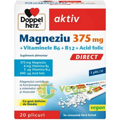 Magneziu 375mg Direct 20 plicuri