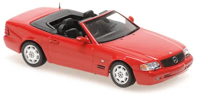 Model de colecție MINICHAMPS Mașini contemporane - Mercedes-Benz SL-Class (R129), 1999, Red