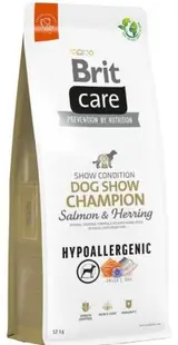 Brit Care Dog Hypoallergenic Dog Show Champion somon si hering - 3-kg