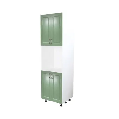 Soldat 60 cu 4 usi cu spatiu cuptor Zebra MDF verde drept