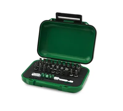 Set biti 1 4 cu suport magnetic, Toptul 31 piese