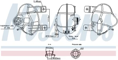 Vas Expansiune Racire (cu Priza) Potrivit Alfa Romeo Mito; Fiat 500l, Doblo Cargo, Ducato, Grande Punto, Linea, Punto, Punto Evo, Punto Evo Hatchback, Punto Hatchback; Lancia Ypsilon 10.03