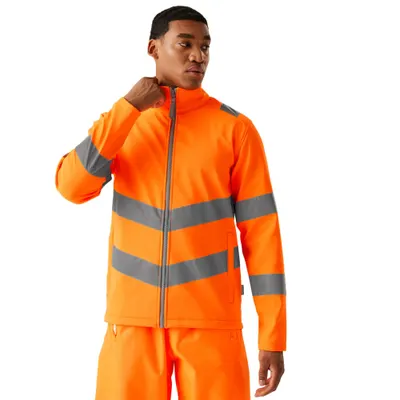 Jacheta Soft Shell Drumeții În Natură Regatta Professional HI-VIS Adulți