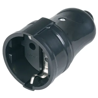 RPp10-02-ST priza dismountable directcu impamantare ing contact 16A Negru