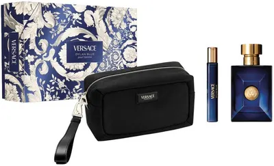 Versace set Dylan Blue Pour Homme - Apă de toaletă , 100 si 10 ml + Neceser