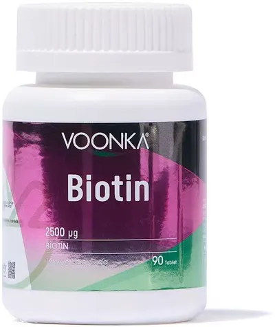 Voonka Biotin, 2500 mcg, 90 tablete