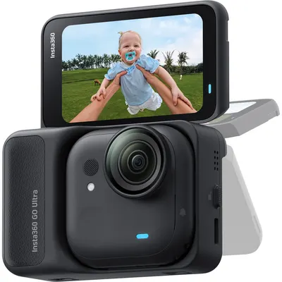 Cameră de acțiune Insta360 - GO Ultra, 50MPx, 4K, negru