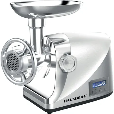 Masina tocat Hausberg HB-3455, 3500W, 2Kg/min, Impingator legume, Carcasa aluminiu, Motor cupru Engros