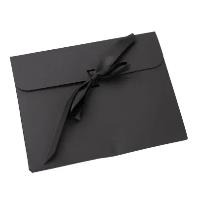 Plic hârtie cu panglică - negru - Default Title
