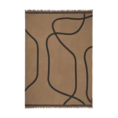 Pătură maro deschis 130x175 cm Shadow – Mette Ditmer Denmark