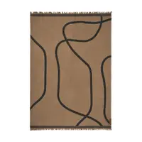 Pătură maro deschis 130x175 cm Shadow – Mette Ditmer Denmark