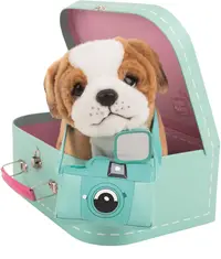 Jucărie de pluș Studio Pets - Bulldog englezesc Star, cu accesorii