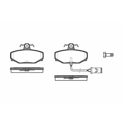 Set placute frana, frana disc REMSA 0304.02