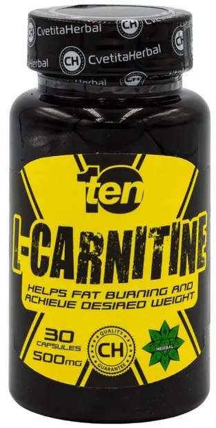 10/ten L-Carnitine, 500 mg, 30 capsule, Cvetita Herbal