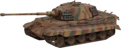 Model de asamblat Revell Militar: Tancuri - Tiger II Ausf. B (cu accesorii incluse)