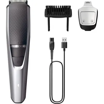 Aparat de tuns barba PHILIPS Seria 3000, acumulator, autonomie 60 min, gri antracit