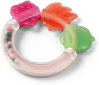 Jucărie zornăitoare pentru bebeluși cu inel de dentiție Babyono - 1594, multicolor