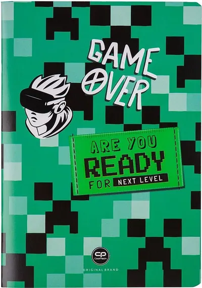 Caiet Cool Pack Game Zone - A5, 32 de coli, pătrățele mici