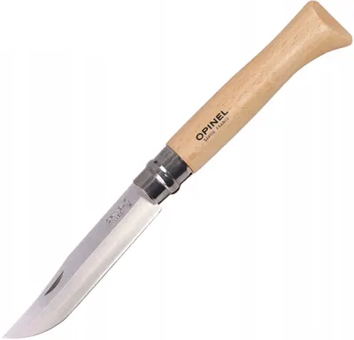 Cuțit pliabil Opinel Inox - №12, fag