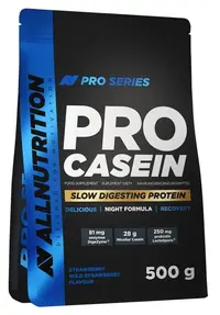 Pro Casein, căpșuni și fructe de pădure sălbatice, 500 g, AllNutrition