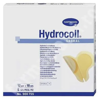 Pansament Hydrocoll Sacral, 12 x 18 cm (900755), 5 bucăți, Hartmann
