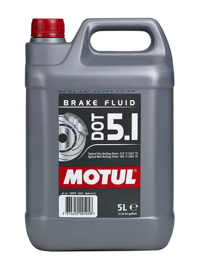 Lichid frana DOT5.1 (5L) [uscat: 272 C, umed: 185 C, vascozitate: 820mm ² sec.] SAE J1703, ISO DIN 4925;FMVSS 116 DOT3; FMVSS 116 DOT4