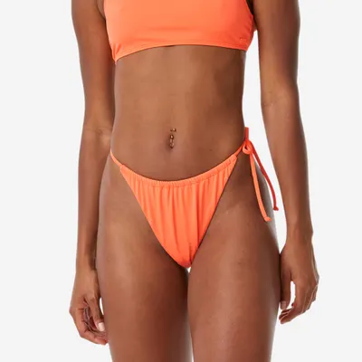 Slip de baie surf cu legături Tie Side Cheeky Roz Damă